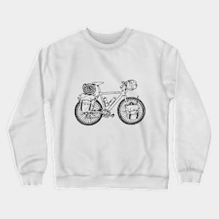 Illustration of mountain bike Crewneck Sweatshirt